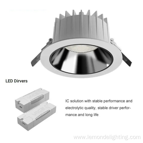 Commercial Aluminum Recessed Ceiling Light Downlight